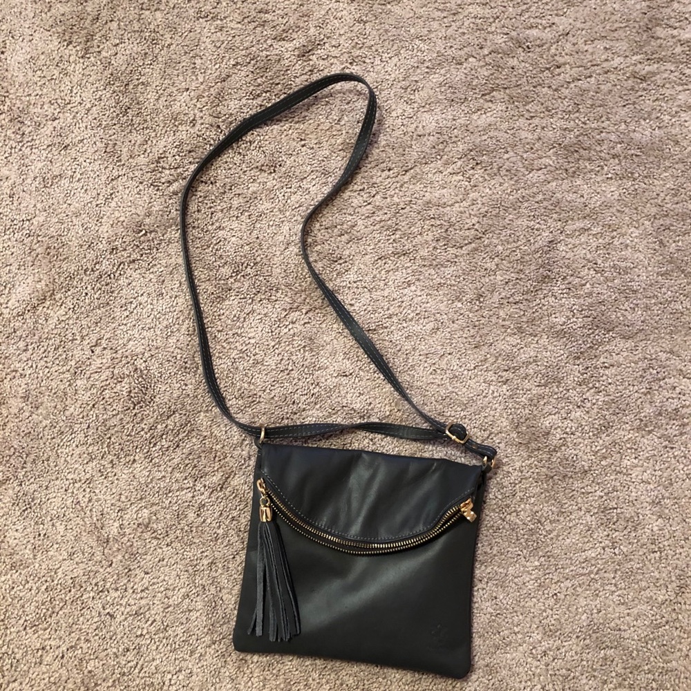 Italian leather crossbody